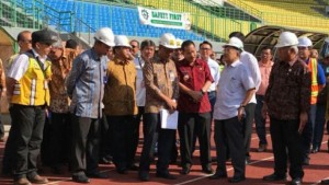 Wapres Jusuf Kalla Tinjau Persiapan  Pertandingan