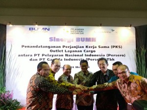 Pelni dan Garuda  Perluas Jaringan Layanan Kargp
