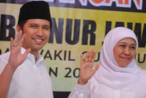 Hasil Hitung Cepat Pasangan Calon Gubernur Jatim   Khofifah - Emil  Unggul dari  Gus Ipul-Puti
