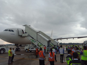 Kloter Lima Jamaah Haji Banjarmasin  Diterbangkan ke Madina