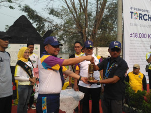 Obor Asian Games 2018  Disambut  Para Pendekar  Banten 