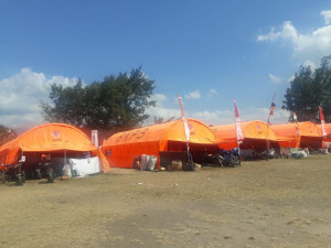 Para UPT Ditjen Hubla Urunan Berikan Bantuan Korban Gempa Lombok NTB