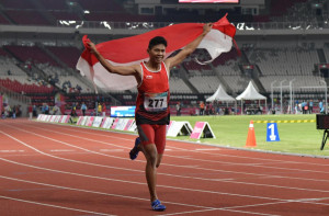Sapto Raih Emas dan Pecahkan Rekor Asian Para Games 2018