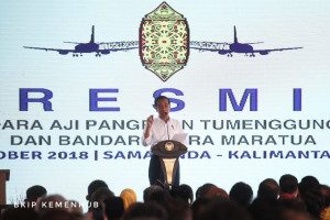 Presiden Jokowi Resmikan  Bandara Baru di Samarinda dan Berau