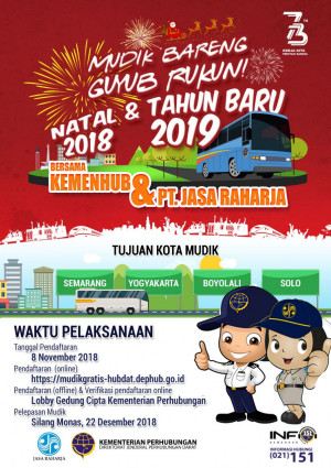 Pemerintah Sediakan 50 Unit Bus Gratis Mudik Nataru