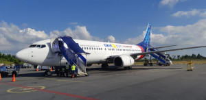 Bandara Silangit Kini Telah Didarati Boeing 737-800 NG