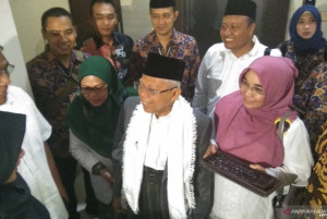 Cawapres Ma'ruf Amin Berkelakar Usianya Kini 40 Tahun
