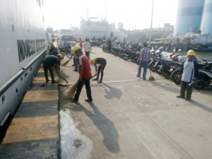 Distrik Navigasi Dumai Gelar Padat Karya