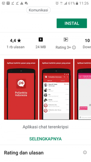Aplikasi Alternatif PesanKita Lebih Aman Pengganti WhatsApp