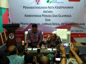 Kemenpora Fasilitasi BPJS Ketenagakerjaan Kepada Atlet