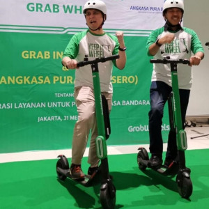 Bandara Soekarno-Hatta dan Grab Luncurkan skuter listrik