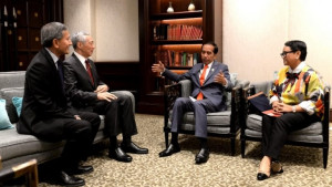 Presiden Jokowi dan PM Singapura Lee Hsien Loong Lakukan Pertemuan