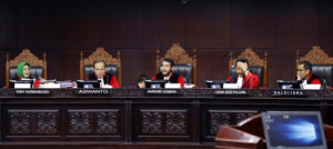 Massa Pengawal Pembacaan Putusan   MK Diblokir,  BPN Janji Terima Hasil Putusan