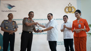 Pelatihan Awak Kabin , Polri Gandeng Garuda 