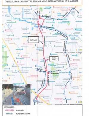 Ada Jakarta International Milo Run 10K, Besok Beberapa Ruas Jalan Jakarta Ditutup