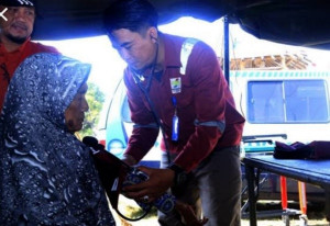 Tangani Korban Tumpahan Minyak, Pertamina Dirikan Posko Kesehatan di Karawang