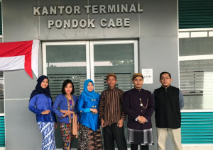 HUT Proklamasi 2019, Personel Terminal Pondok Cabe Tangsel Kenakan Pakaian Adat Nusantara