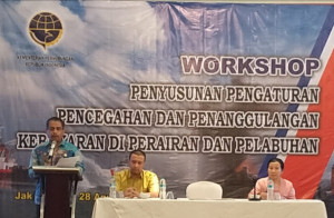 Penanggulangan  Kebakaran  di Laut Dan Pelabuhan Butuh SDM Unggul