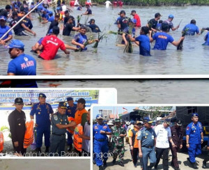 KSOP Tanjung Emas Berpartisipasi Dalam Aksi Mageri Segoro  di Pantai Sayung