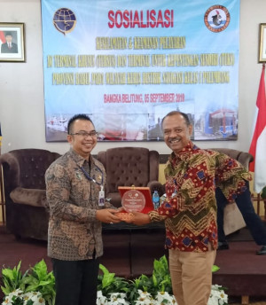 Distrik Navigasi Kelas I Palembang  Gelar Sosialisasi TERSUS dan TUKS di Pemprov Babel