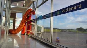 Jaga Kesiapan Personel, Bandara Pattimura  Latihan Penanggulangan Keadaan Darurat 