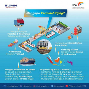 Prospeknya Bagus, Proyek Pembangunan Pelabuhan Kijing, Kalbar  Capai 30%