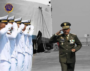 KSOP Kirim 1 Pleton  dan KNP. 337 Ikut Upacara Tabur Bunga di Pelabuhan Tanjung Emas