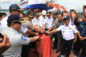 Dirjen Budi Luncurkan Kapal Kedua Untuk Danau Toba Sumut
