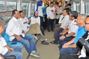 Menhub Budi Tinjau LRT Palembang, Ini Kondisi Terakhirnya