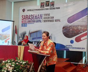 Dukung Program Jokowi,  Kantor Syahbandaran Utama Tanjung Priok Amiruddin Gelar Sarasehan 