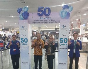 Garuda Indonesia Peringati 50 Tahun Penerbangan Indonesia-Australia