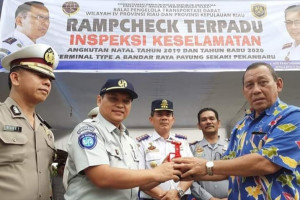 Pastikan Mudik Selamat, BPTD Wilayah IV Riau Gelar Ramp Check Gabungan