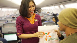 Maskapai Sriwijaya Air Hadirkan Kejutan Natal di Penerbangan 