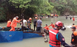 KNKT Tunggu Basarnas Angkat Bangkai Bus Maut PO Sriwijaya di Pagaralam Sumsel