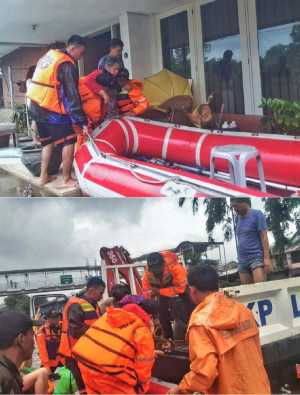 Ditjen Hubla Kerahkan Bantuan Korban Banjir di Jabodetabek