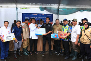 Lintas BUMN Bantu Korban Banjir di Tangerang, Salurkan Bantuan Keperluan Sehari-hari Hingga Tenaga Medis