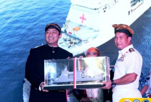 KRI Semarang-594  Buatan PT PAL Dikukuhkan  di Pelabuhan Tanjung Emas