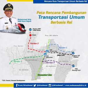 Pemkot Depok Akan Bangun Angkutan Massal Berbasis Rel
