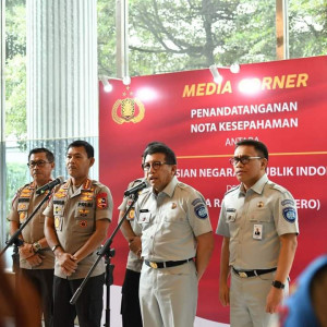 Perkuat Layanan,  Jasa Raharja dan Polri Teken MoU Pertukaran Data Korban Laka Lantas