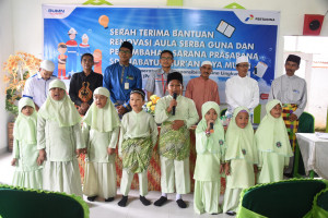 Program CSR Pertamina Rehab Bangunan SD Inabatul Quran Dumai Riau