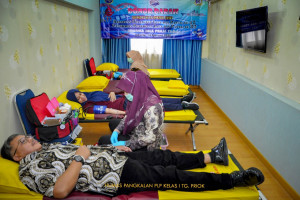 HUT ke-47 KPLP, 166 Orang Ikuti Donor Darah di KPLP Tanjung Priok