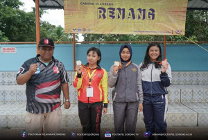 Atlet Renang Poltekpel Sorong Sumbang Medali Emas di Cabang Renang di OPTK 2020