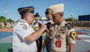 Pimpin Sertijab Komandan dan Staf Batalyon Taruna Poltekpel Sorong, Ini Pesan Capt Wisnu Risianto