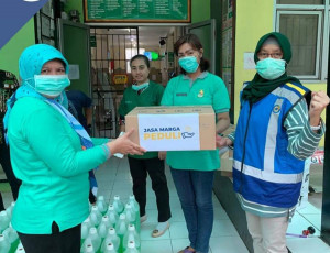 Jasa Marga Peduli Salurkan Bantuan Untuk Tangkal Covid-19 di Bekasi