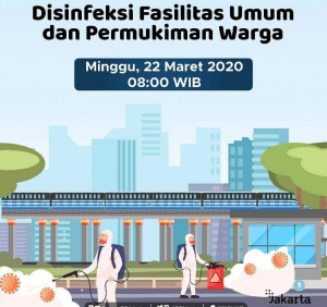 Ingat,  Akan Dilakukan Disinfeksi di Beberapa Jalan Ibukota dan Lalu Lintas Direkayasa