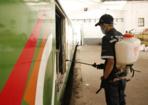 KAI Lakukan Disinfeksi di Fasilitas dan KA Barang di Indonesia