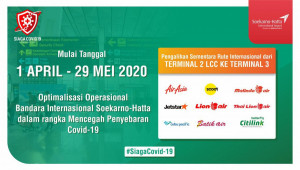Mulai 1 April, Dilakukan Pembatasan Pengoperasian Terminal 1 & Terminal 2 Bandara Soetta 