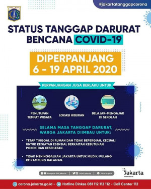 Masa Tanggap Darurat Corona Sampai 19 April, Ini Pesan Kadishub DKI Jakarta