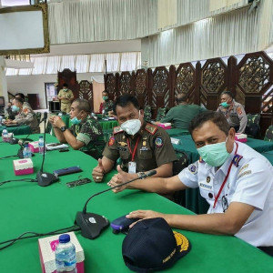 Syahbandar Utama Makassar Laporkan  Langkah Penanganan dan Pencegahan Covid-19 di Pelabuhan
