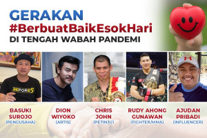 Artis, Petinju Sampai Pengusaha Kompak Serukan Berbuat Baik Untuk Hari Esok